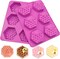 2 Pack Honeycomb Silicone Soap Molds, 6 Cavity Hexagon Bee Silicone Molds for Soap, Lotion Bars, Wax Melts, Beeswax (Purple)